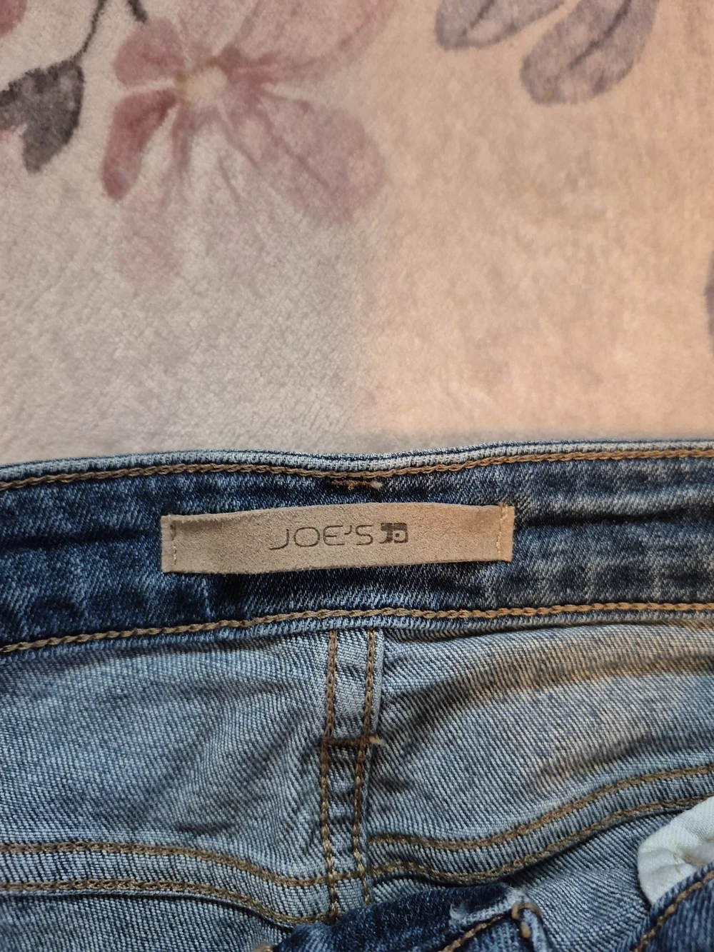 Joe's Jeans Distressed High Rise Crop Jeans - Faded Blue - Picture 2 of 6